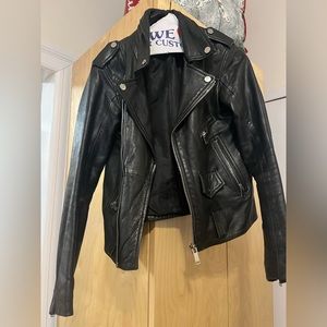 Zara Medium Black Leather jacket.